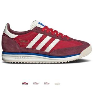 adidas SL 72 Burgundy and White Sneakers